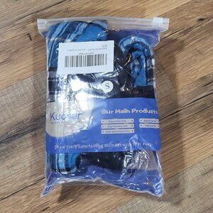 KUOSER Blue Plaid Reversible Waterproof Dog Coat Jacket Vest - Small